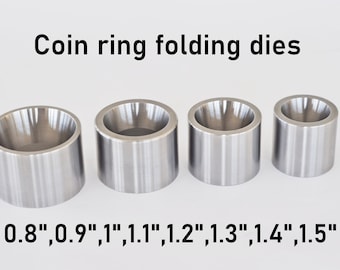 17 Degree 0.8" 0.9" 1" 1.1" 1.2" 1.3" 1.4" 1.5" Folding set cone dies coin ring fold over Coin ring Made in Ukraine