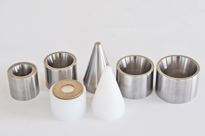 17 Degree Coin Ring Folding Set: Steel & Caprolon Cones, Press Pad - Etsy