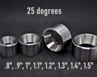 25 Degrees 0.8" 0.9" 1" 1.1" 1.2" 1.3" 1.4" 1.5" Folding dies "Fat Tire" set coin ring fold over Made in Ukraine