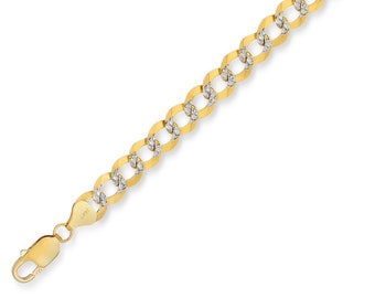 Thick 8.3mm White Pave Cuban Chain Necklace