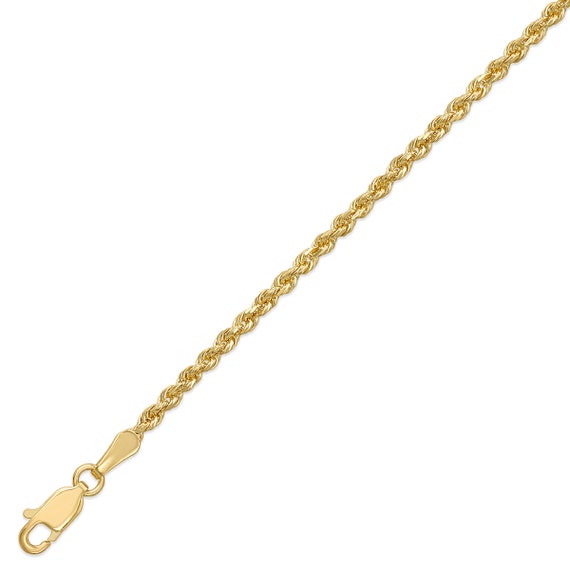 2.5mm Thick Rope Chain, Long 14K Gold Chain, Short Gold Chain, Mens Layering Necklace, Twisted Chain, Layering Gold Chain, Unisex Jewelry
