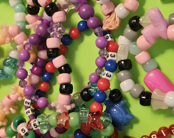 Braccialetti Kandi/Rave con numeri angelici