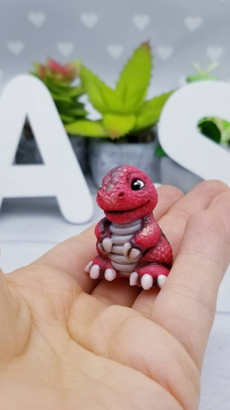 Miniature Tyrrannosaurus Rex, Mini Dino, Miniature Doll, Cute Dragon ...