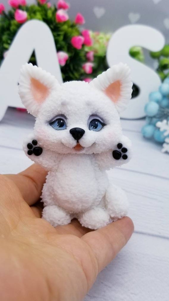 Renard Arctique Petit Renard Arctique De Cheri Renard Blanc Etsy