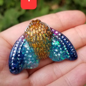 epoxy resin moth, beautiful butterfly, insect brooch, moth figurine