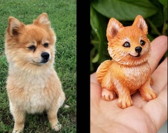 miniature of a pet, made according to your photo, a personal gift symbolizing your pet,small animal sculpture made according to your picture