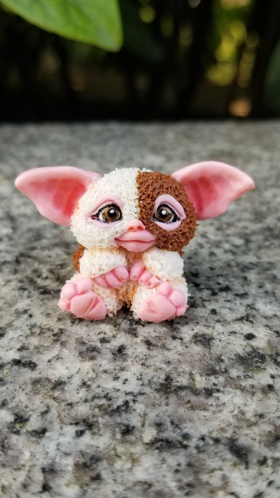 Cute gremlin miniature Mogwai from polimer clay, gremlin Gizmo mini sculpture, cute animal gift, personalized fairy animal miniature