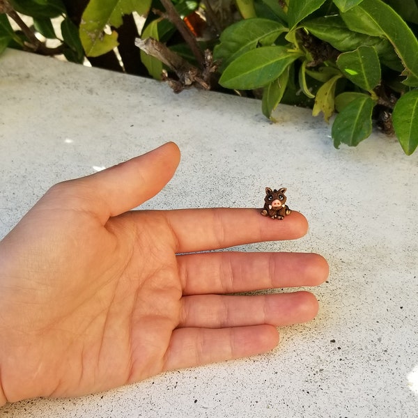 micro boar figurine, mini boar, small wild boar sculpture, wild boar miniature,cute mini boar, animals miniature