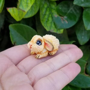 Cute rabbit miniature from polimer clay,animal miniature,cute miniature gift, personalized rabbit,gift for her, birthday gift miniature