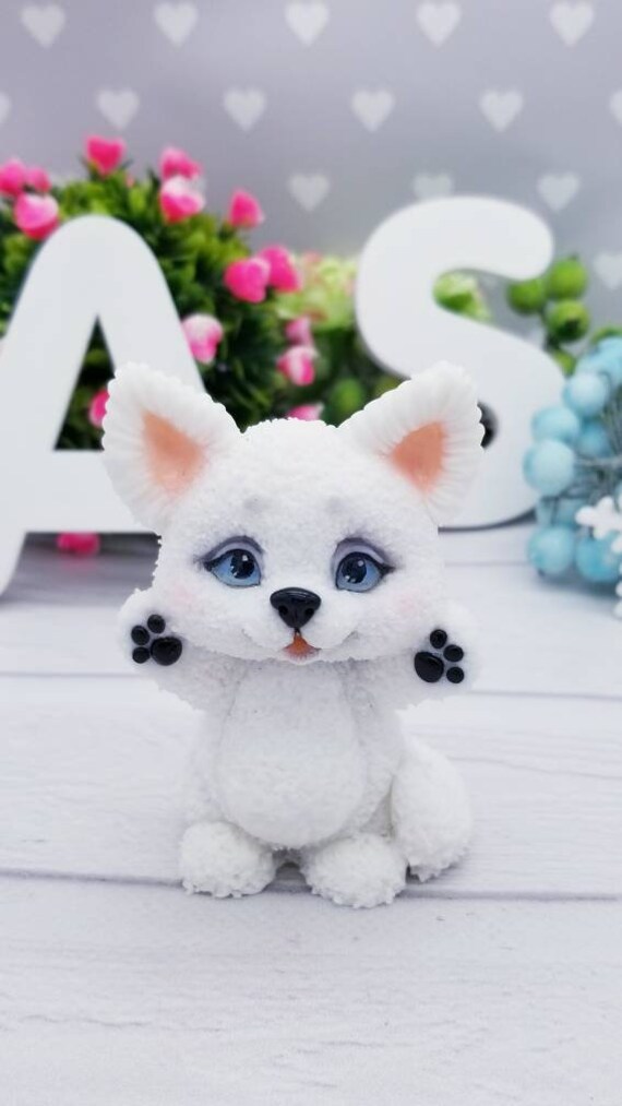 Renard Arctique Petit Renard Arctique De Cheri Renard Blanc Etsy