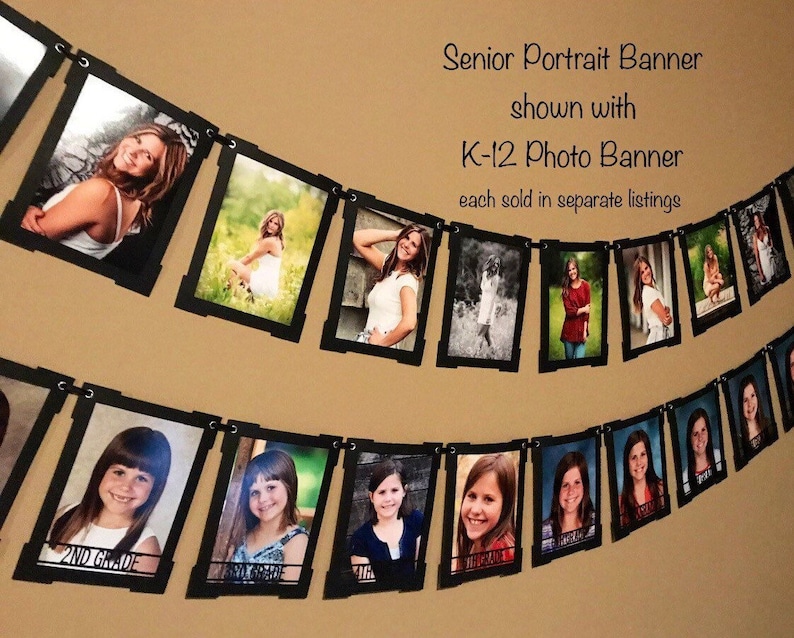 Senior Portrait Banner, 8x10 Photo Banner, 5x7 Photo Banner image 9