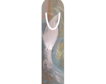 Uniquely Designed Bookmarker With Abstract Mermaid Artwork, Mermaid And Avid Reader's Gift