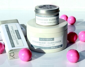 STRAWBERRY BUBBLEGUM Scented Candle