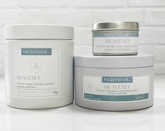 Heavenly Scented Candle: Floral, Earthy, Fresh
