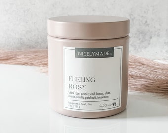 FEELING ROSY Premium Scented Candle