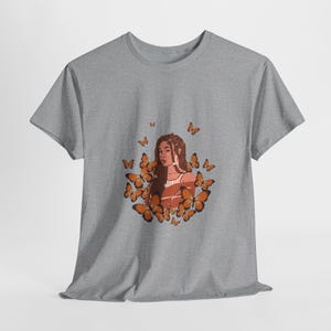 Butterflies black girl t-shirt