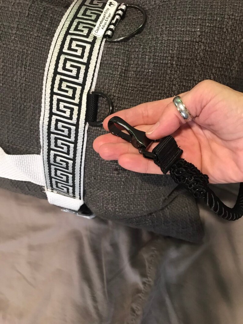 Greek style white /& black harness