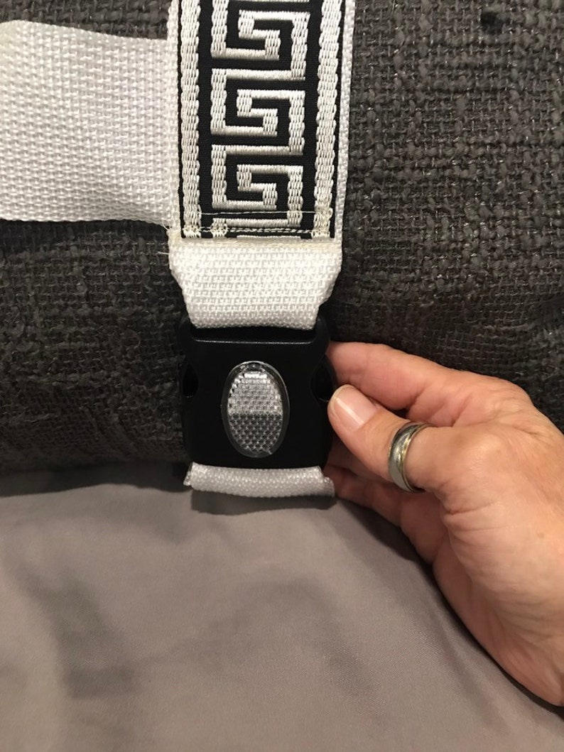 Greek style white /& black harness