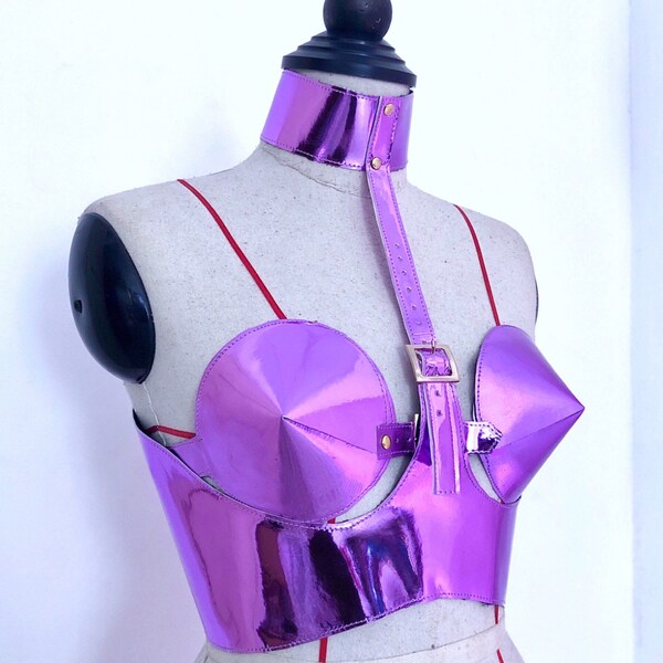Robot Bae Lavender Choker Harness Set