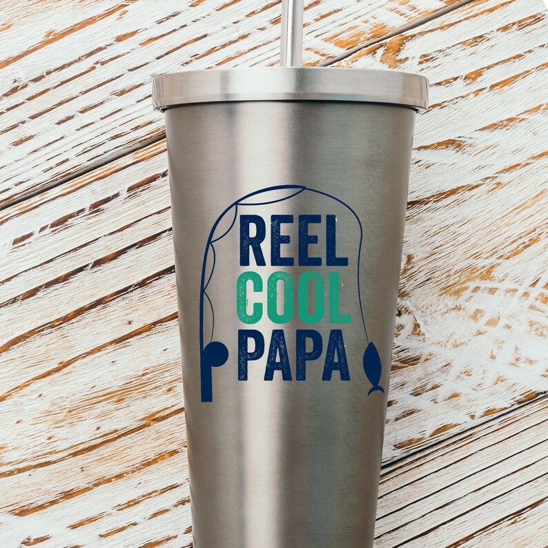 Reel Cool Papa SVG Fishing SVG for Dad and Grandpa Great ...