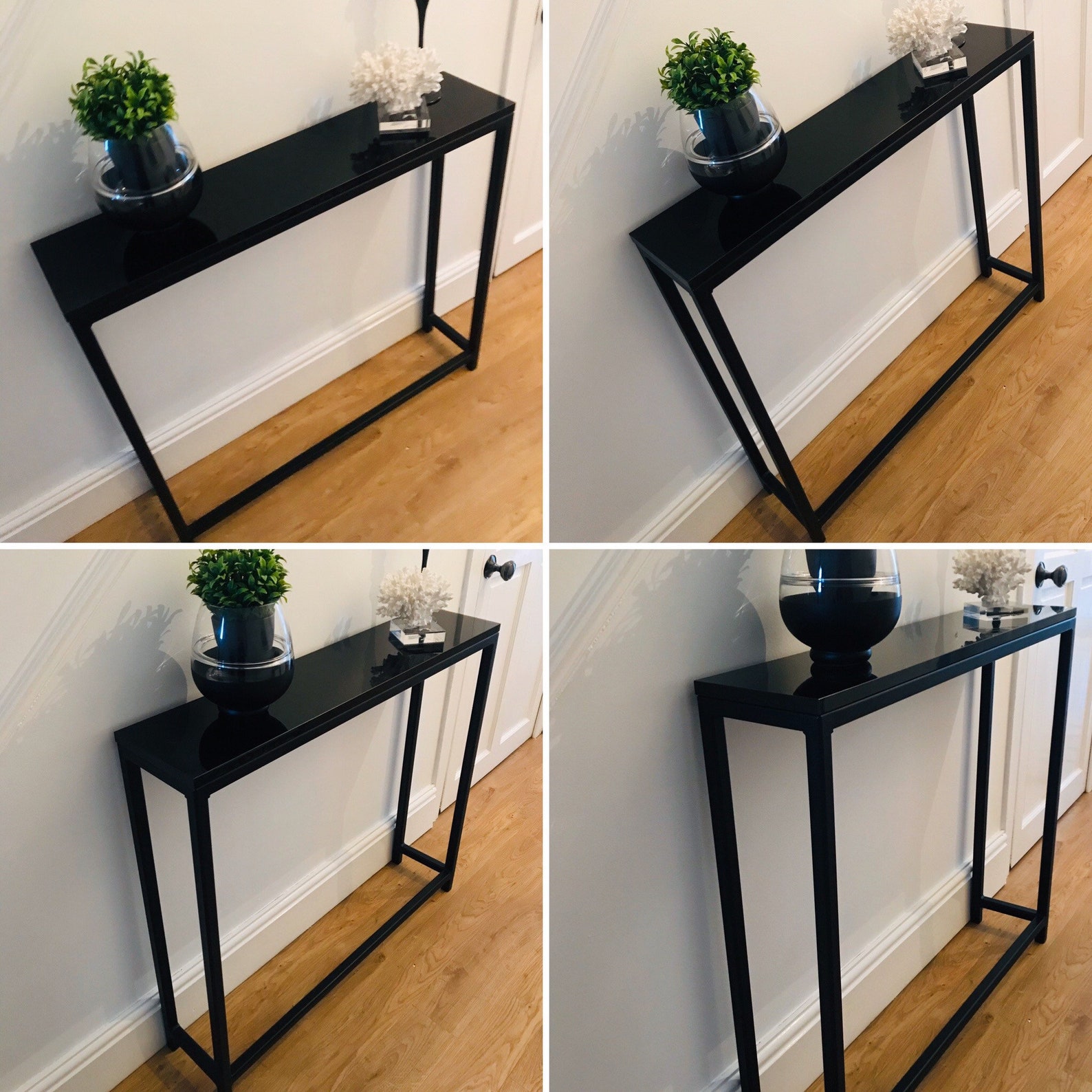 BLACK CONSOLE TABLE Available in Matt or Gloss Finish Any Etsy UK
