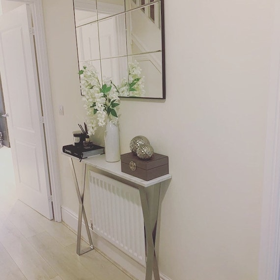 Small marble console table deals