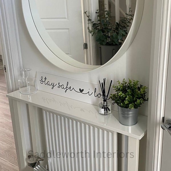 CONSOLE TABLE - High quality white gloss top with frame legs.