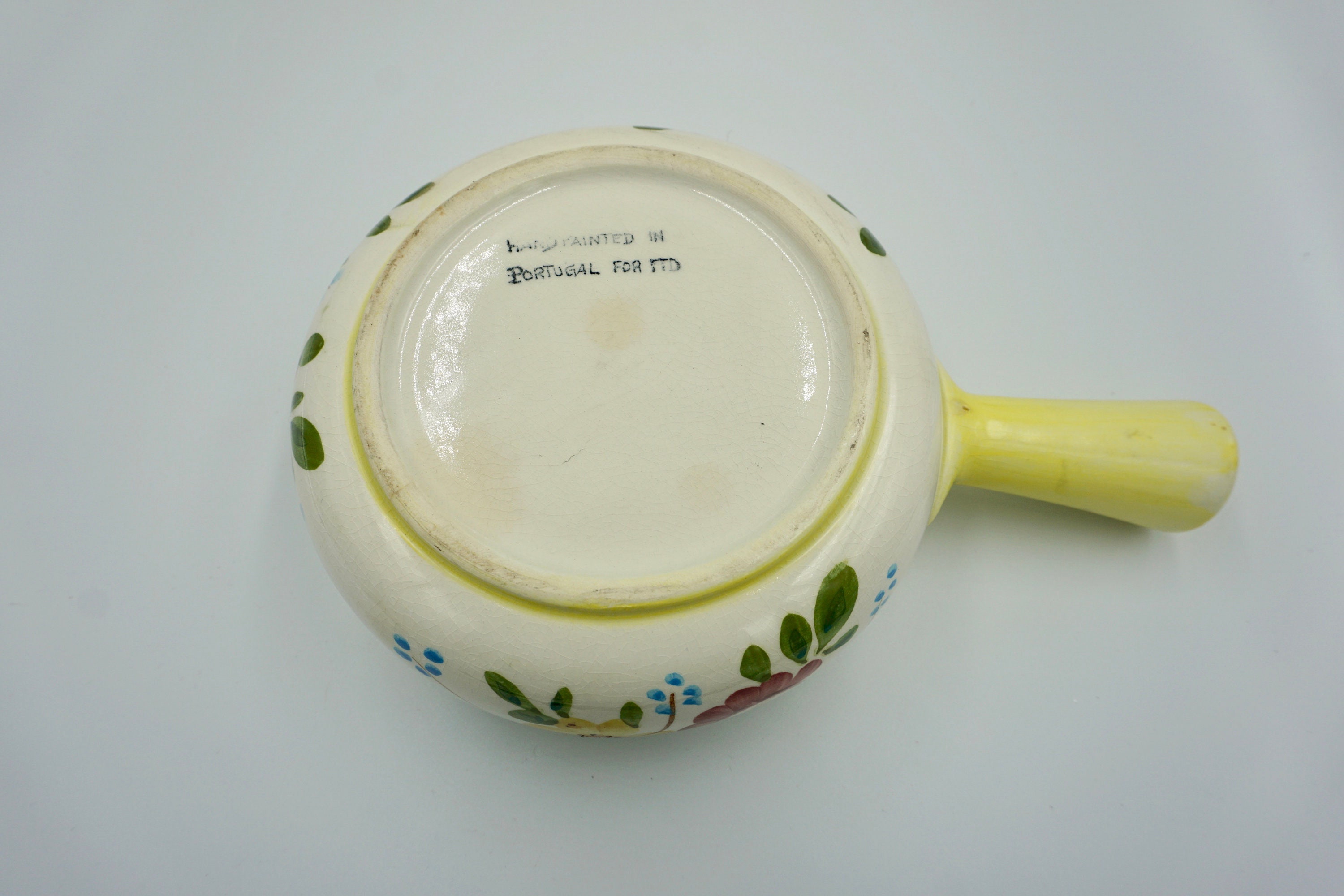 Vintage Hand Painted Soup Bowl Made In Portugal 1979 Etsy