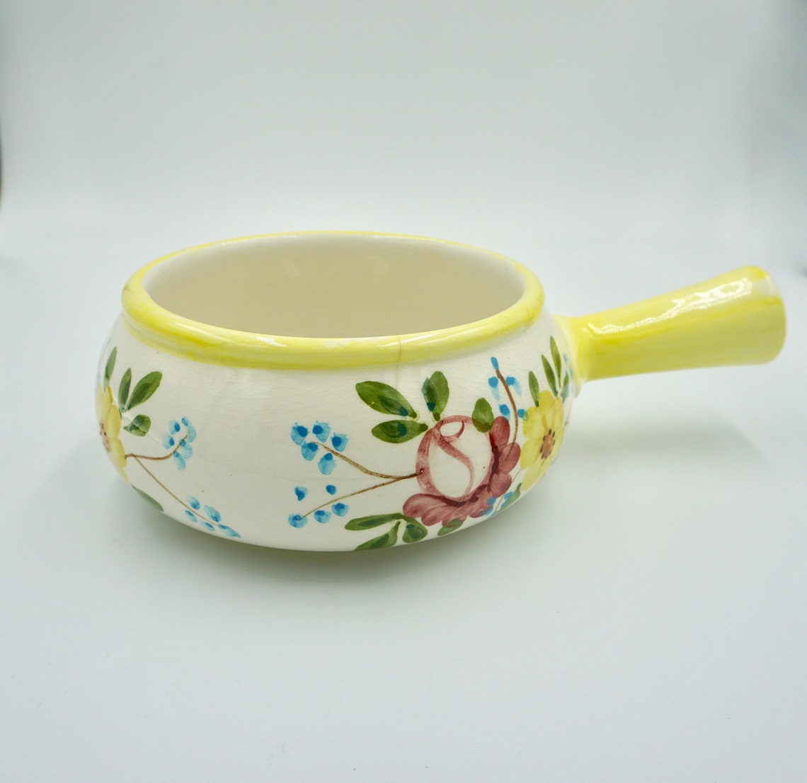 Vintage Hand Painted Soup Bowl Made In Portugal 1979 Etsy.de