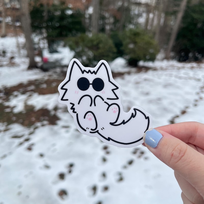 Gojo Cat Stickers - Etsy