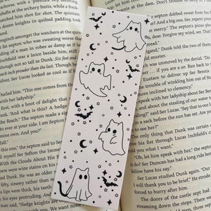 Cat Ghost Bookmark - Cat Bookmark