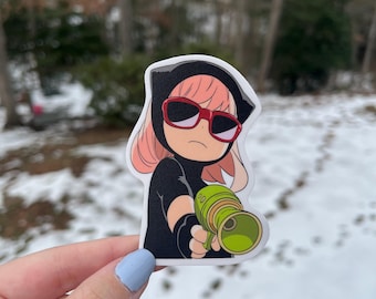 Anya Forger Sticker - Anime Sticker - Spy Fam Sticker - Matte Waterproof Sticker - Vinyl Sticker - So Anyway I started Blasting