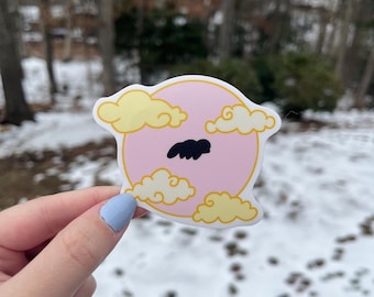 Flying Bison - Anime Sticker - Cute Vinyl Sticker  - Waterproof Sticker - Weatherproof Sticker - Matte Sticker