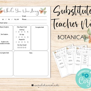 Modelo de Nota para Professor Substituto de Botânica (Download Digital)