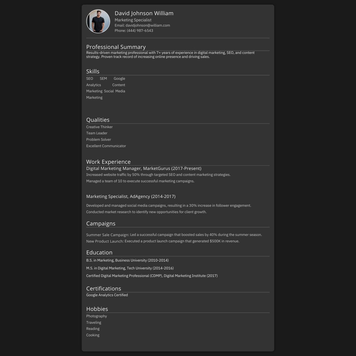Customizable Marketing Templates Digital Marketing HTML & CSS Designs ...