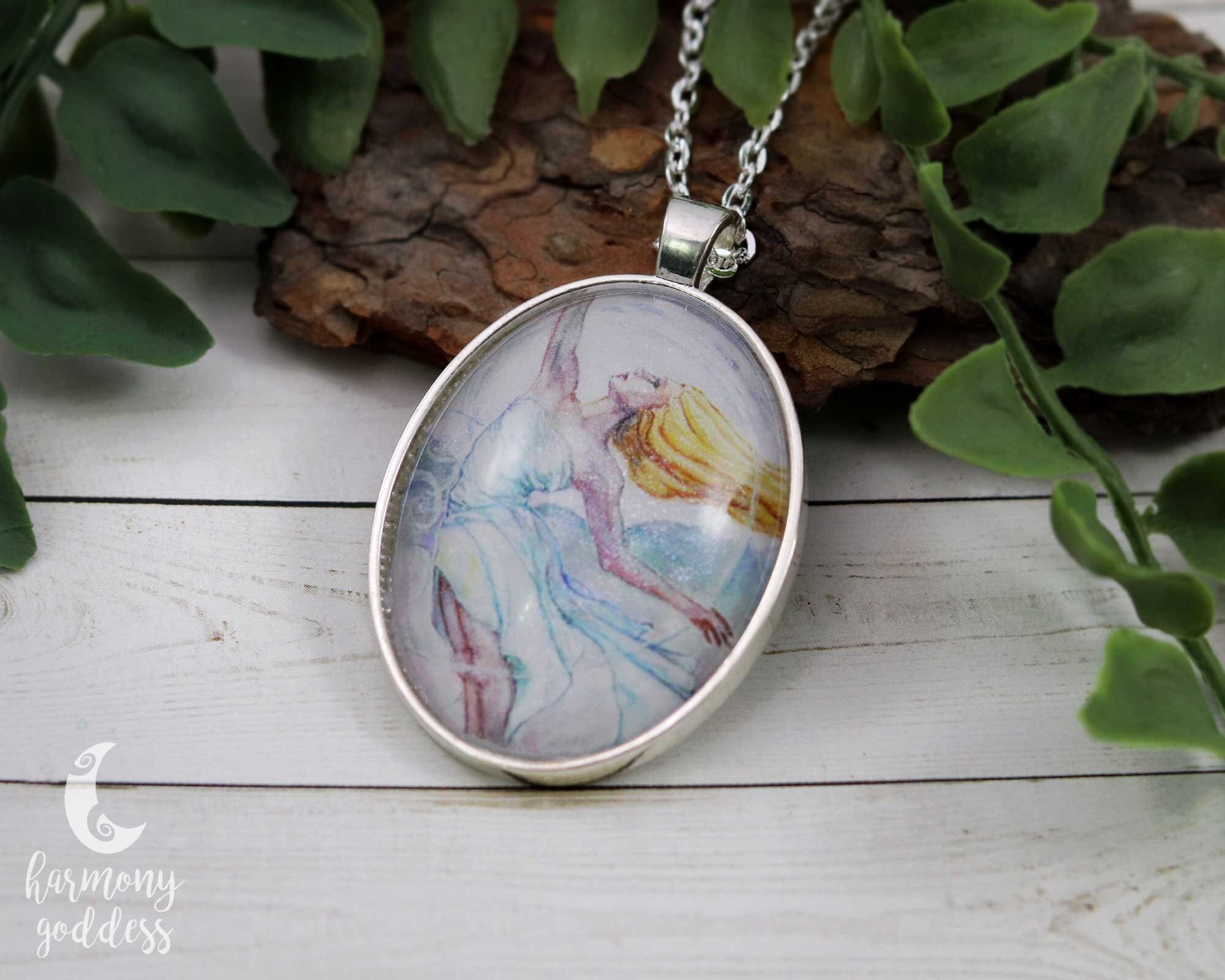 Air Mother Goddess Necklace Fantasy Art 