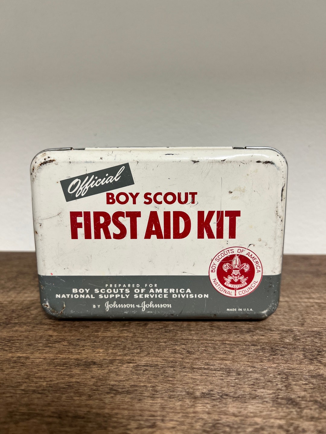 Full 1950s Official Boy Scout First Aid Kit Time Etsy