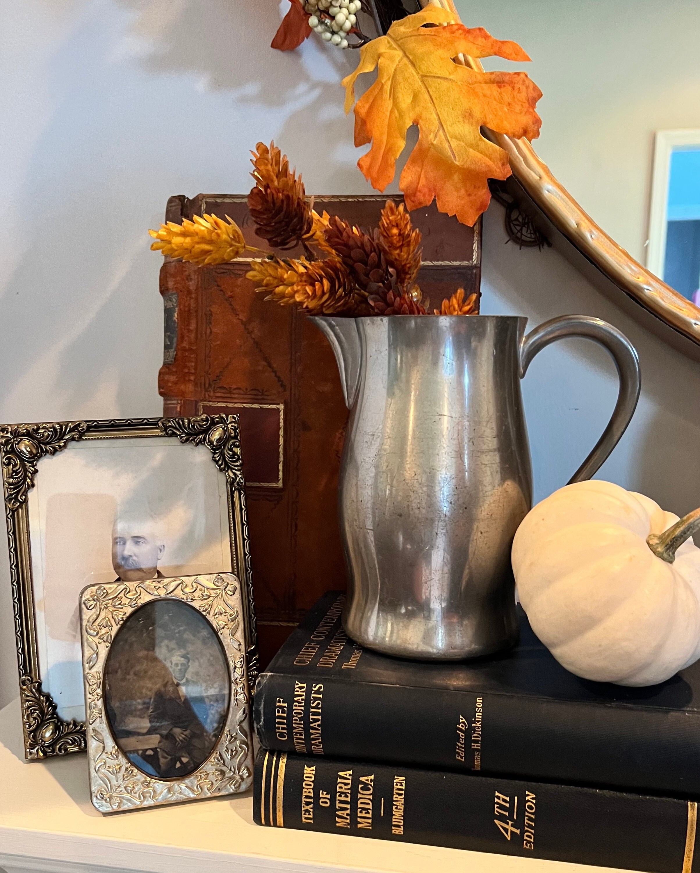 Vintage Woodbury Pewterers 4-inch Pitcher — American Pewter  Vintage Woodbury Pewteres pewter pitcher main image 2