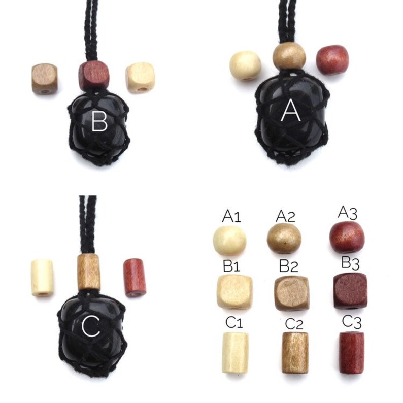 Macrame pouch necklace crystal pouch holder Etsy