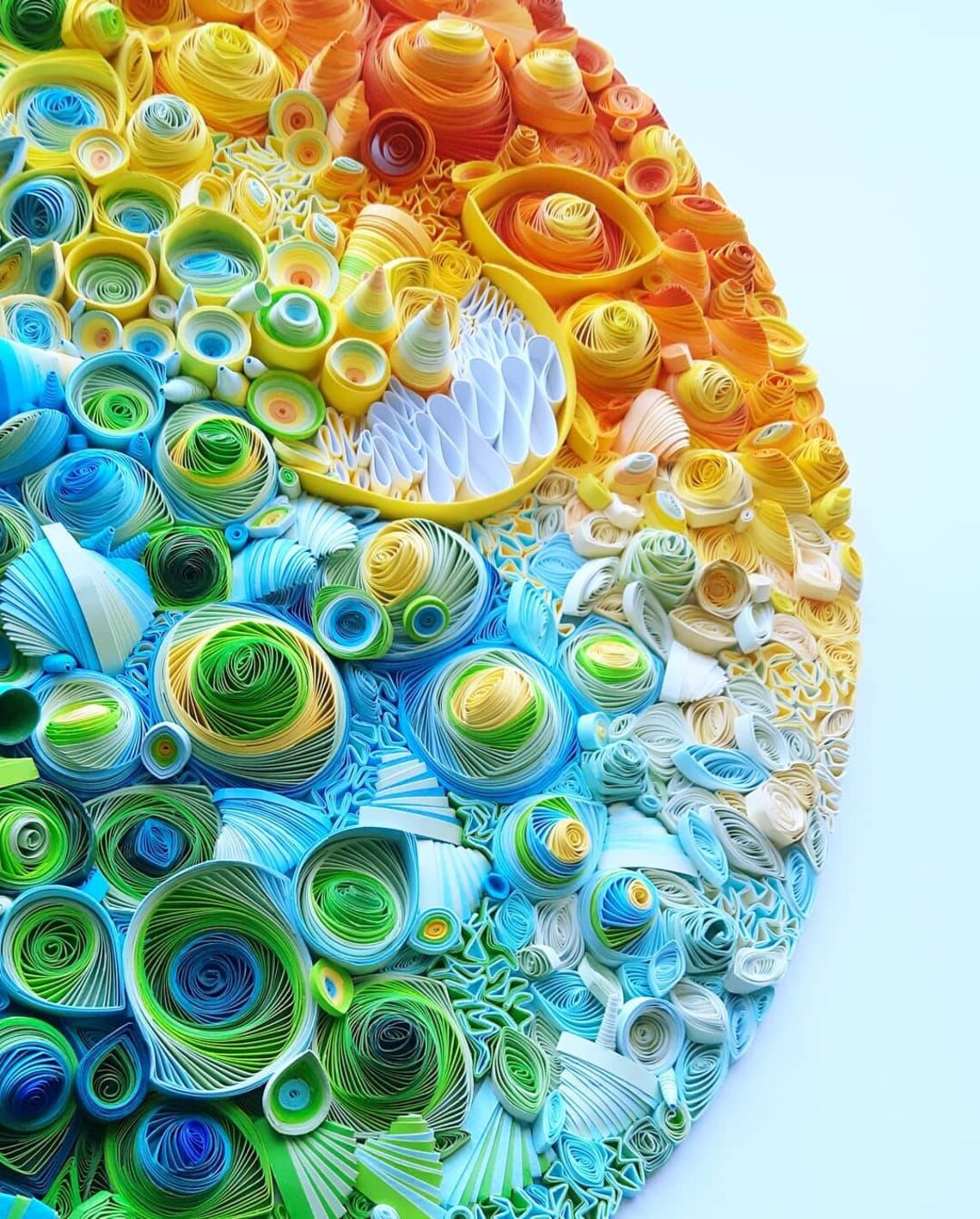 Quilling gradient rainbow Etsy