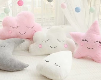 stuffed moon pillow