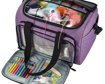 crochet organizer bag