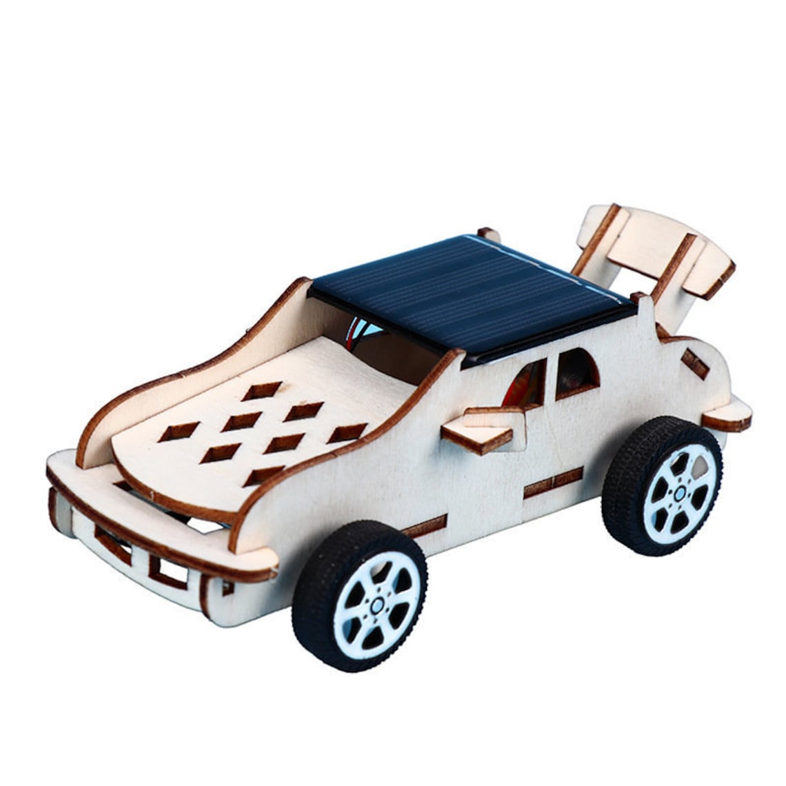DIY Solar Powered 3D Wooden Toy Car Solar Energy Model Car Etsy