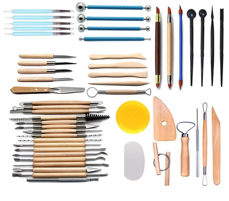 51 Clay Sculpting Tool Set Bulk Pottery Tools for Potters Etsy