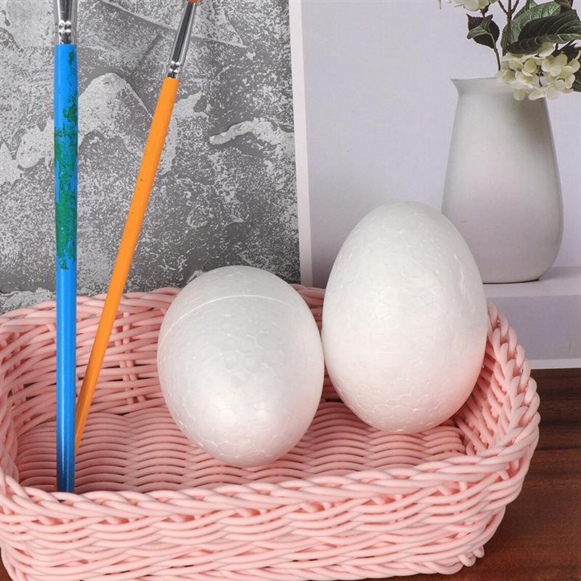 Styrofoam eggs for DIY Easter egg painting Easter party foam Etsy