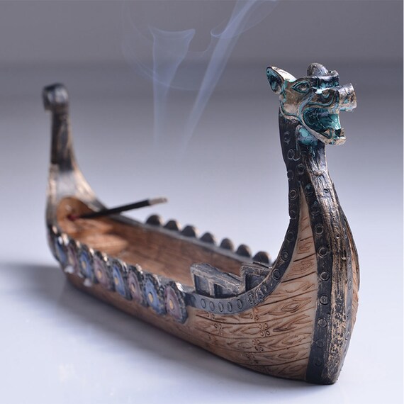 Incense Burner Dragon Boat Incense Holder Traditional Chinese Etsy