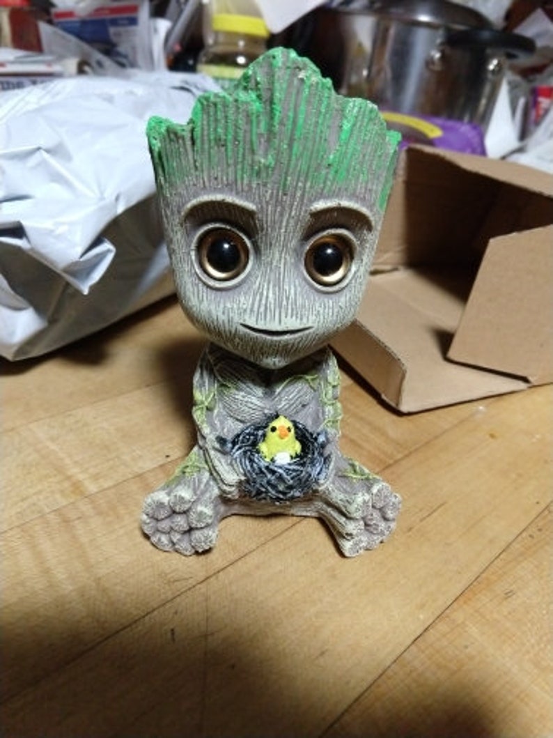 Aquarium decoration baby Groot fish tank decor air pump bubble Etsy