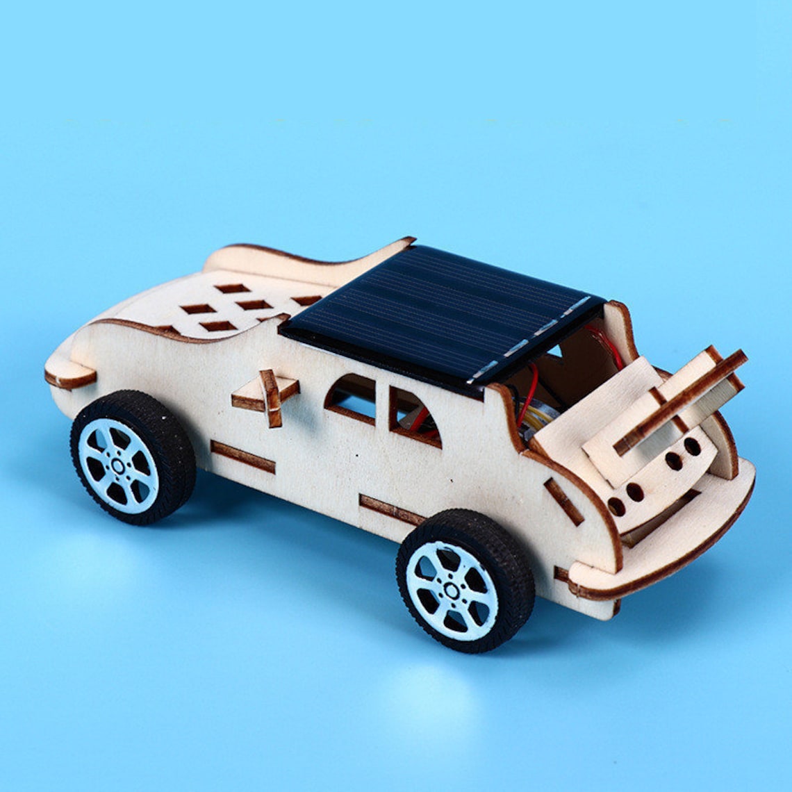 DIY Solar Powered 3D Wooden Toy Car Solar Energy Model Car Etsy
