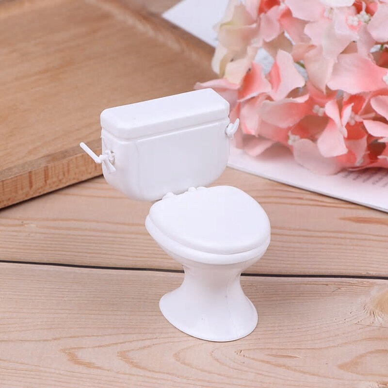 Dollhouse furniture dolls toilet for doll house bathroom Etsy