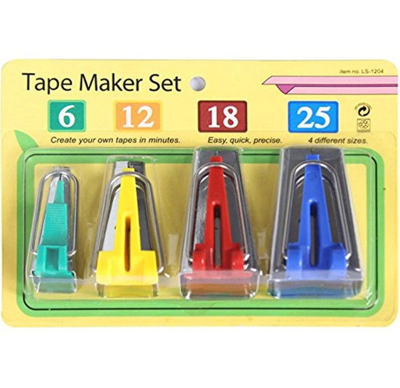 Fabric Bias Tape Maker Set of 4 Quilting Tool Sewing Etsy
